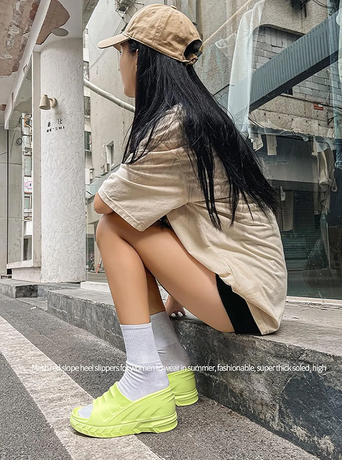 Women's Platform Slope Heel Slippers Slope Heel Orthopedic Sandals Platform Wedge Slippers Cloud Slippers Garden Clogs Hugger Sandals