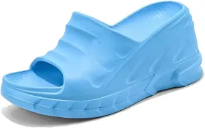 Women's Platform Slope Heel Slippers Slope Heel Orthopedic Sandals Platform Wedge Slippers Cloud Slippers Garden Clogs Hugger Sandals