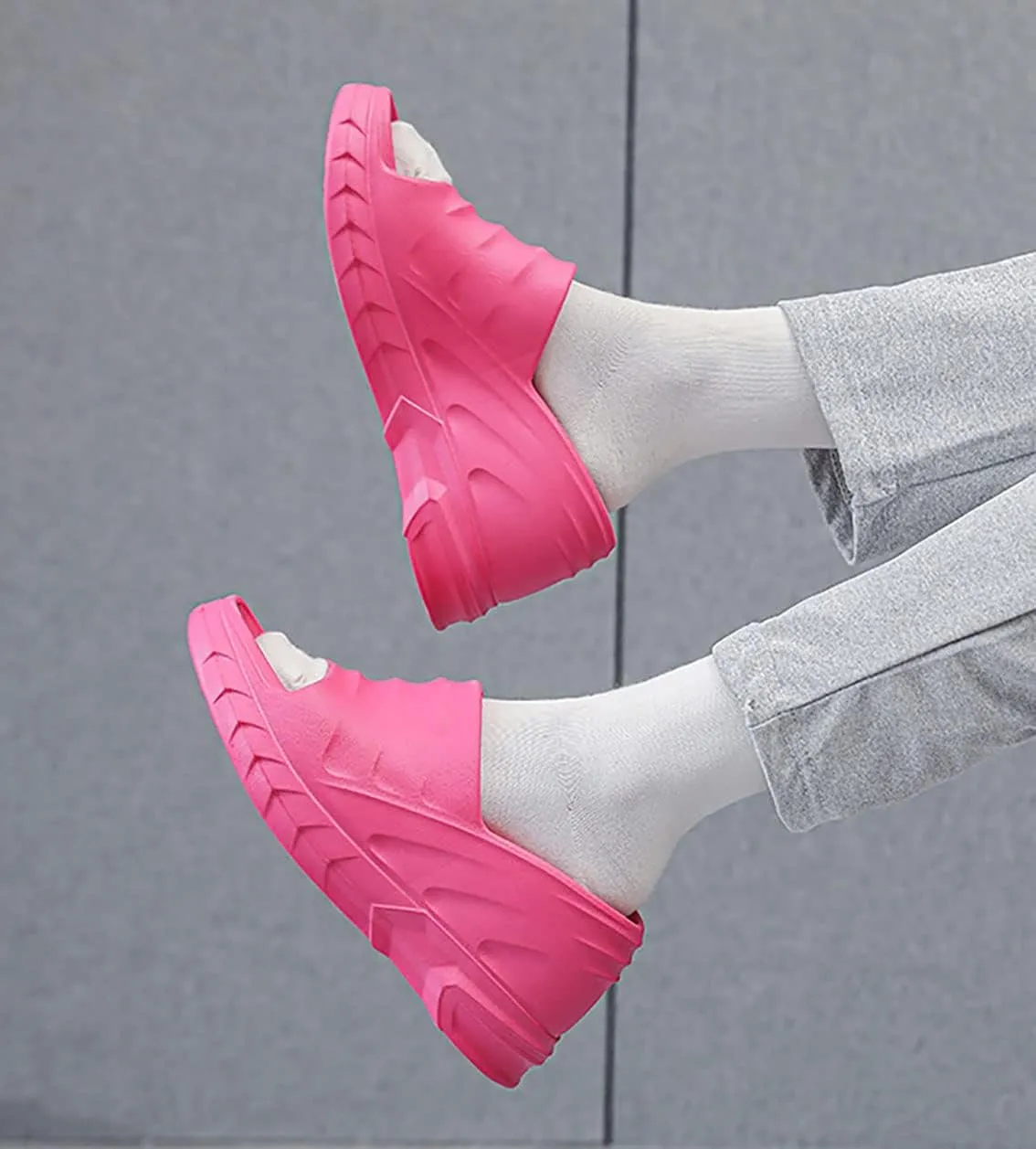 Women's Platform Slope Heel Slippers Slope Heel Orthopedic Sandals Platform Wedge Slippers Cloud Slippers Garden Clogs Hugger Sandals