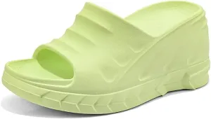 Women's Platform Slope Heel Slippers Slope Heel Orthopedic Sandals Platform Wedge Slippers Cloud Slippers Garden Clogs Hugger Sandals