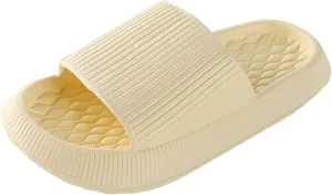 Womens Slides Open Toe Shower Shoes Bathroom Sandals Open Toe Shower Shoes Lightweight Slides Sandal for Women