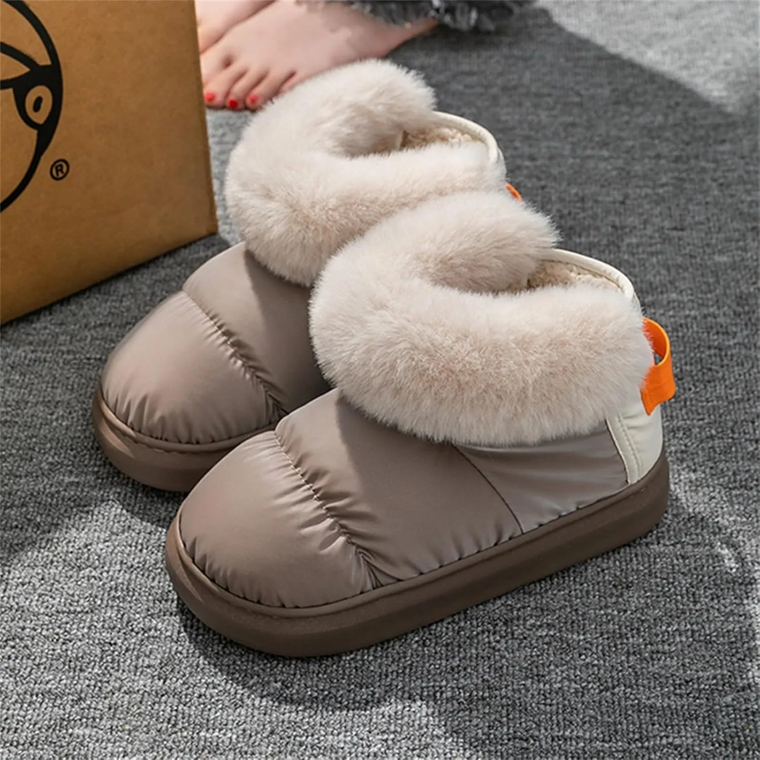 Women's Winter Boots Fuzzy Snow Boots for Women Mini Short Platform Boots Winter Warm Snow Boots Ankle Booties