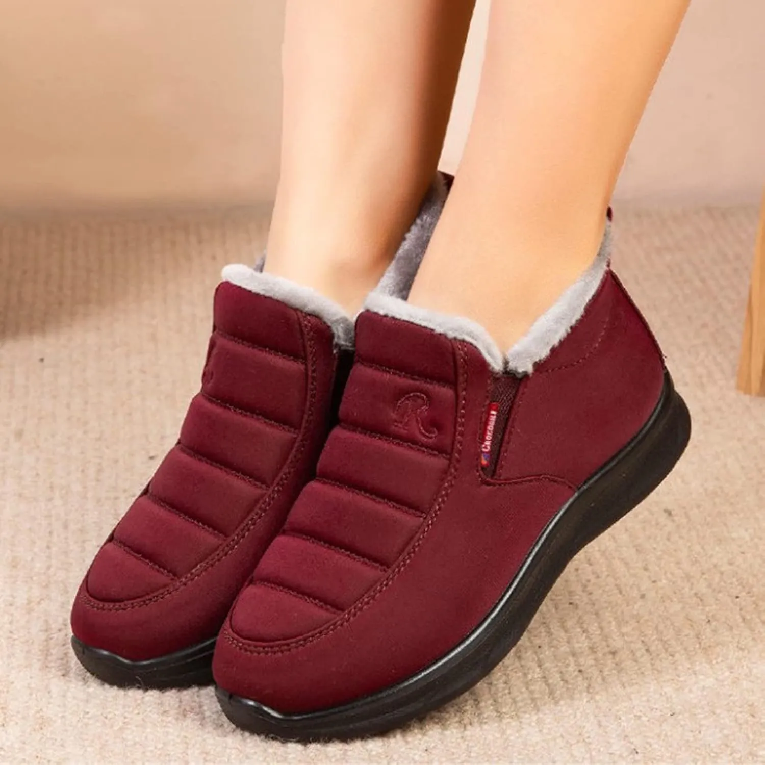 Women's Winter Boots Waterproof Boots Fleece Insulated Boots Platform Winter Work Boots for Women Womens Work Boots