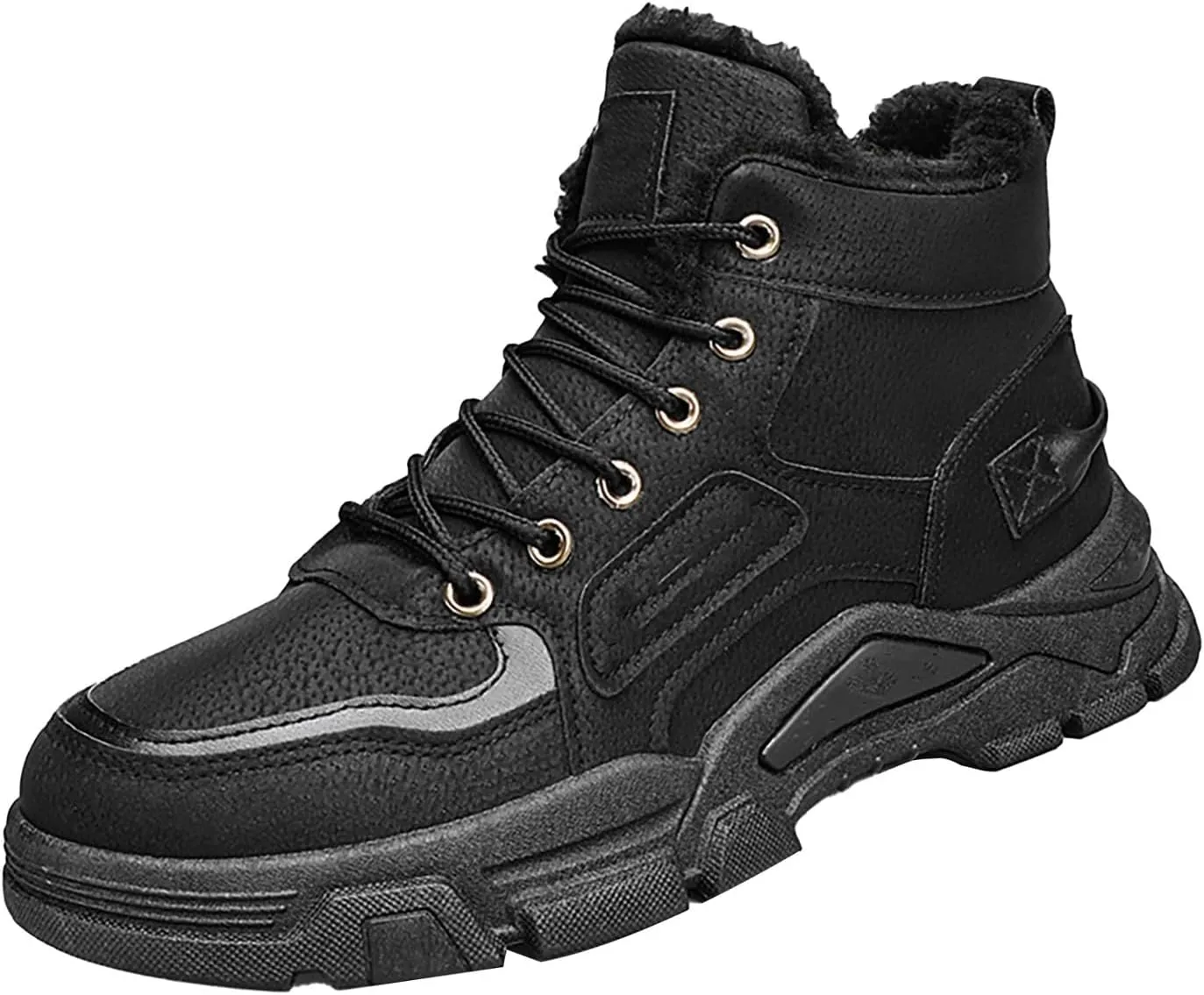 Work Boots for Men Slip On Hiking Sneakers Comfortable Warm Womens Working Shoes Business Casual Outdoor Botas Waterproof Soft Toe Work Hike Grounded Footwear
