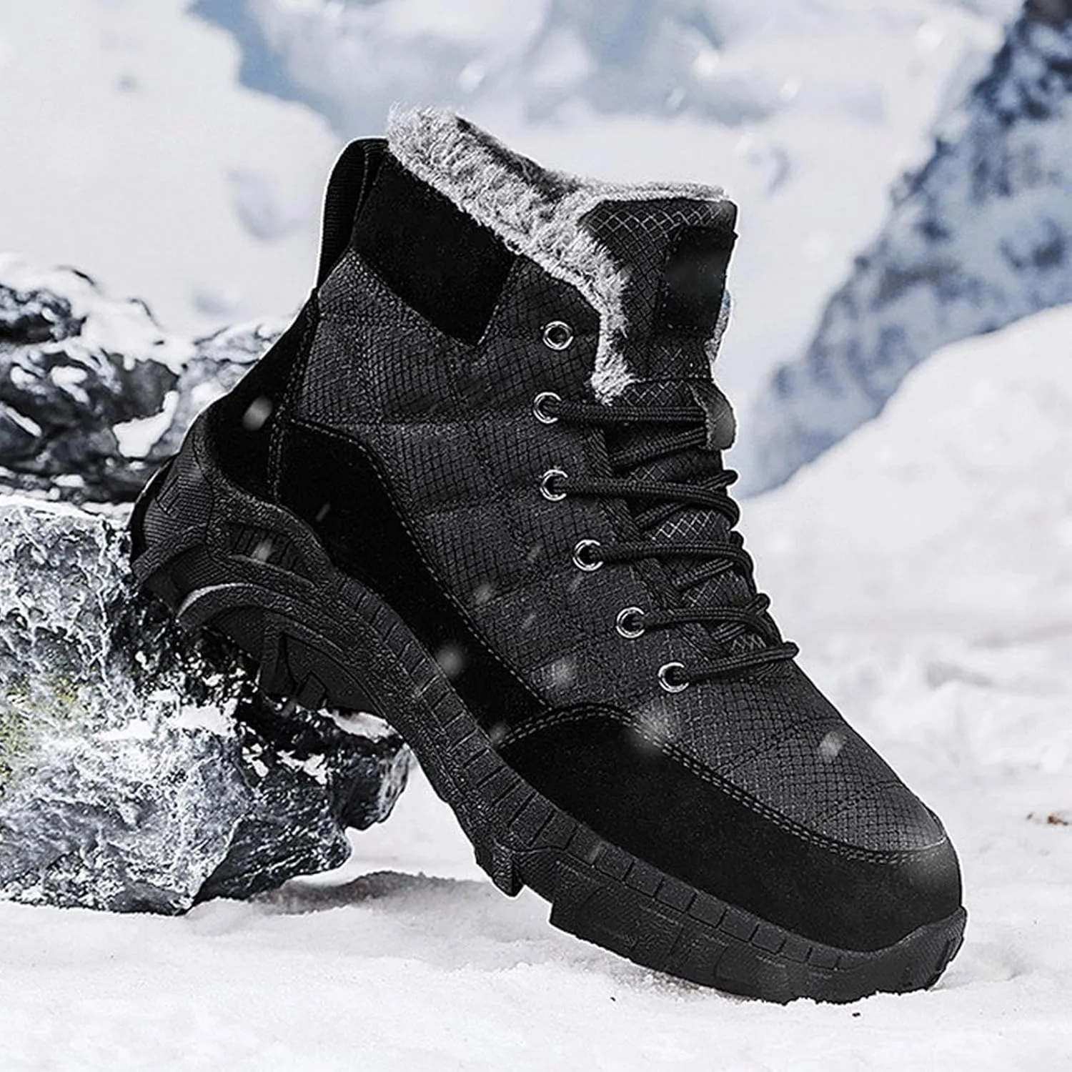 Work Boots for Men Soft Toe Hiking Sneakers Ankle Ladies Women Shoes Business Casual Platform Sneakers